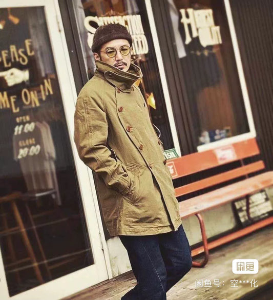 long military canvas jacket by colimbo