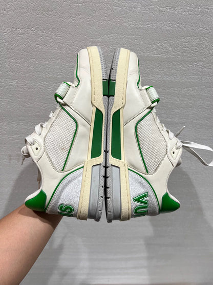Louis Vuitton Green and White Trainers Size 42