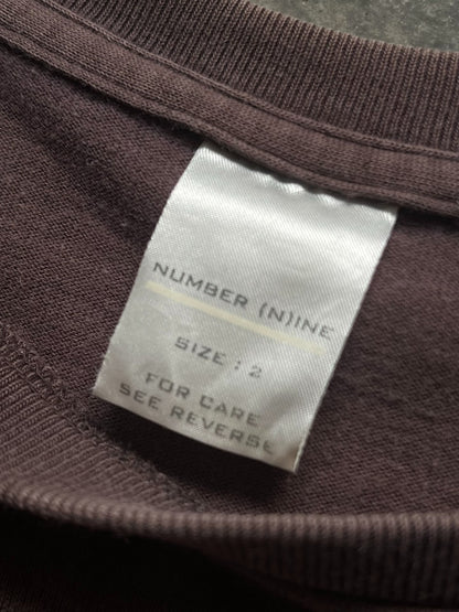 number nine portrait print t-shirt