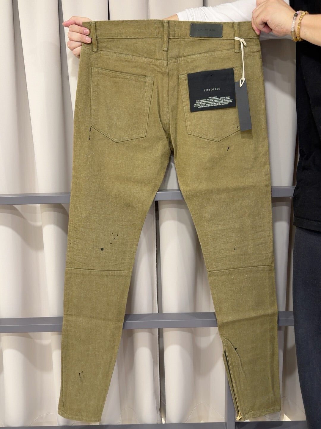 Fear of God Olive Green Denim Pants