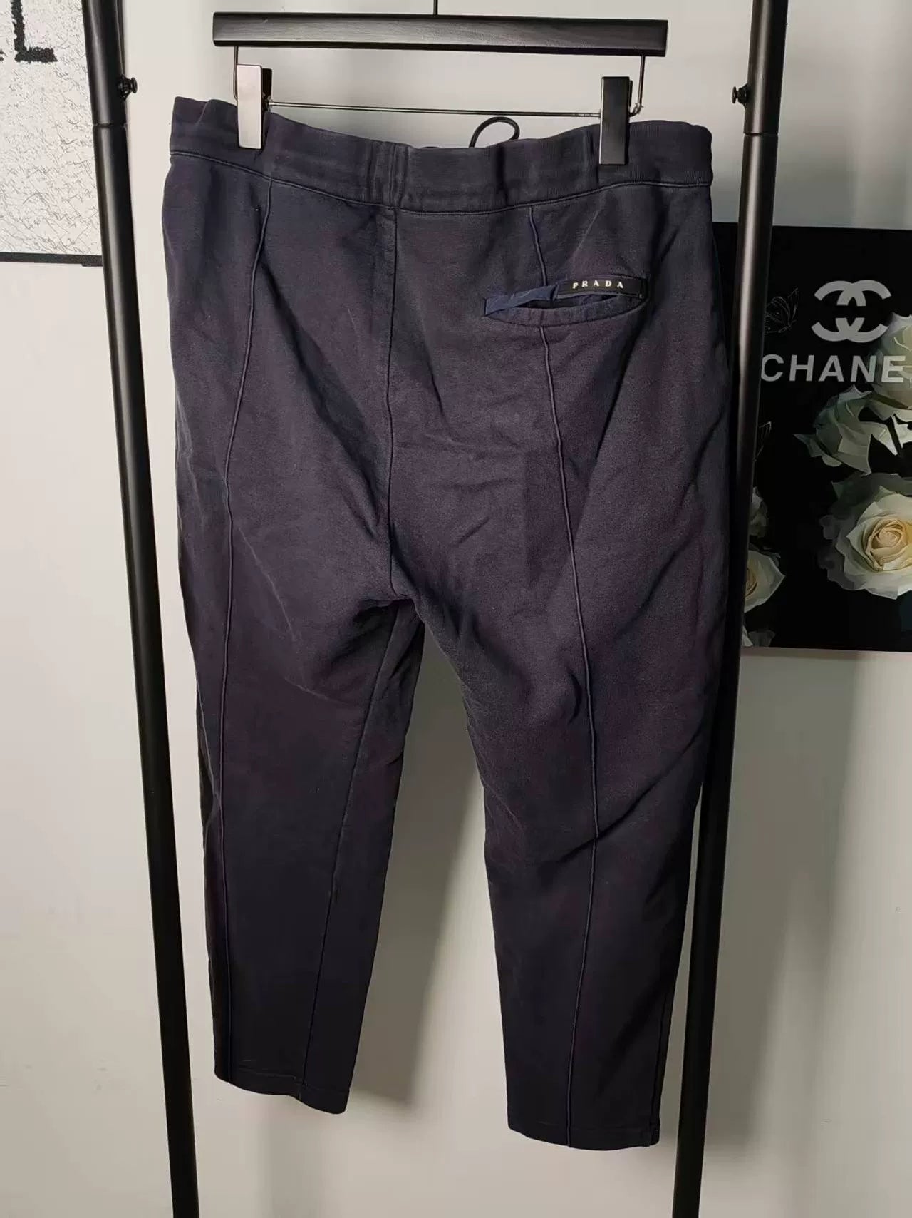Prada Logo Long Pants with Straps