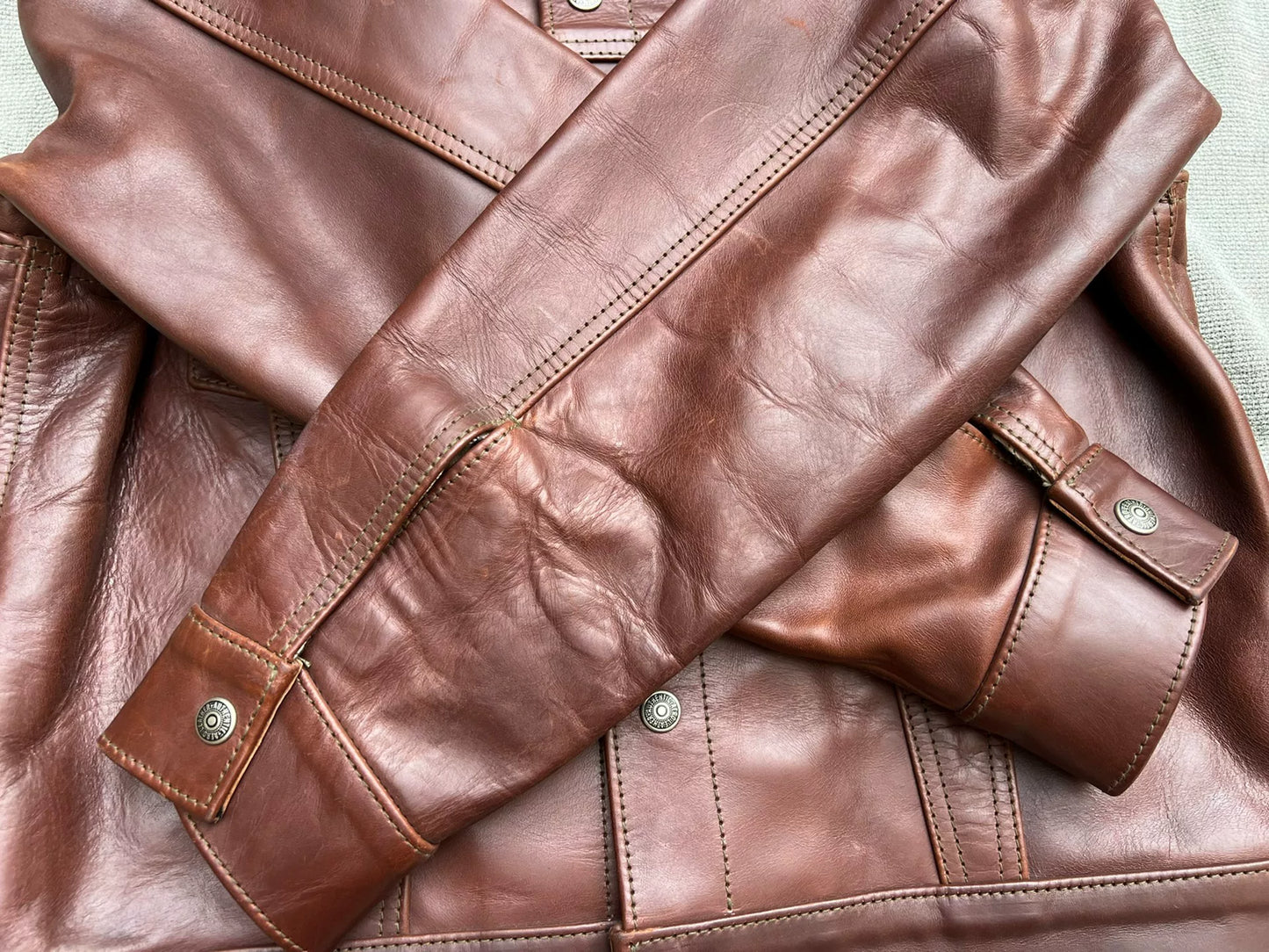 Aero Leather Brown Custom Jacket