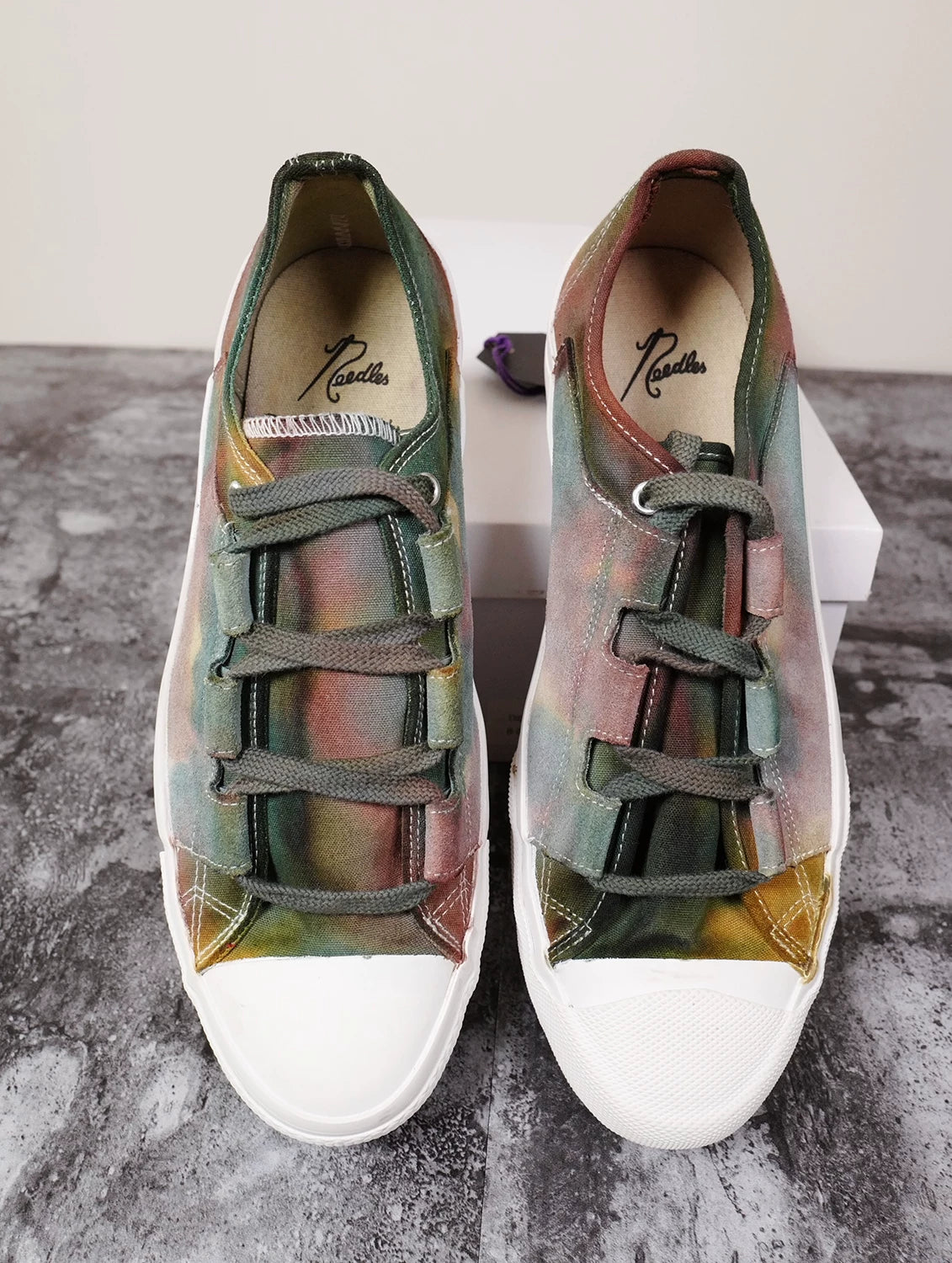 Needles Asymmetric Ghillie Tie Dye Sneaker