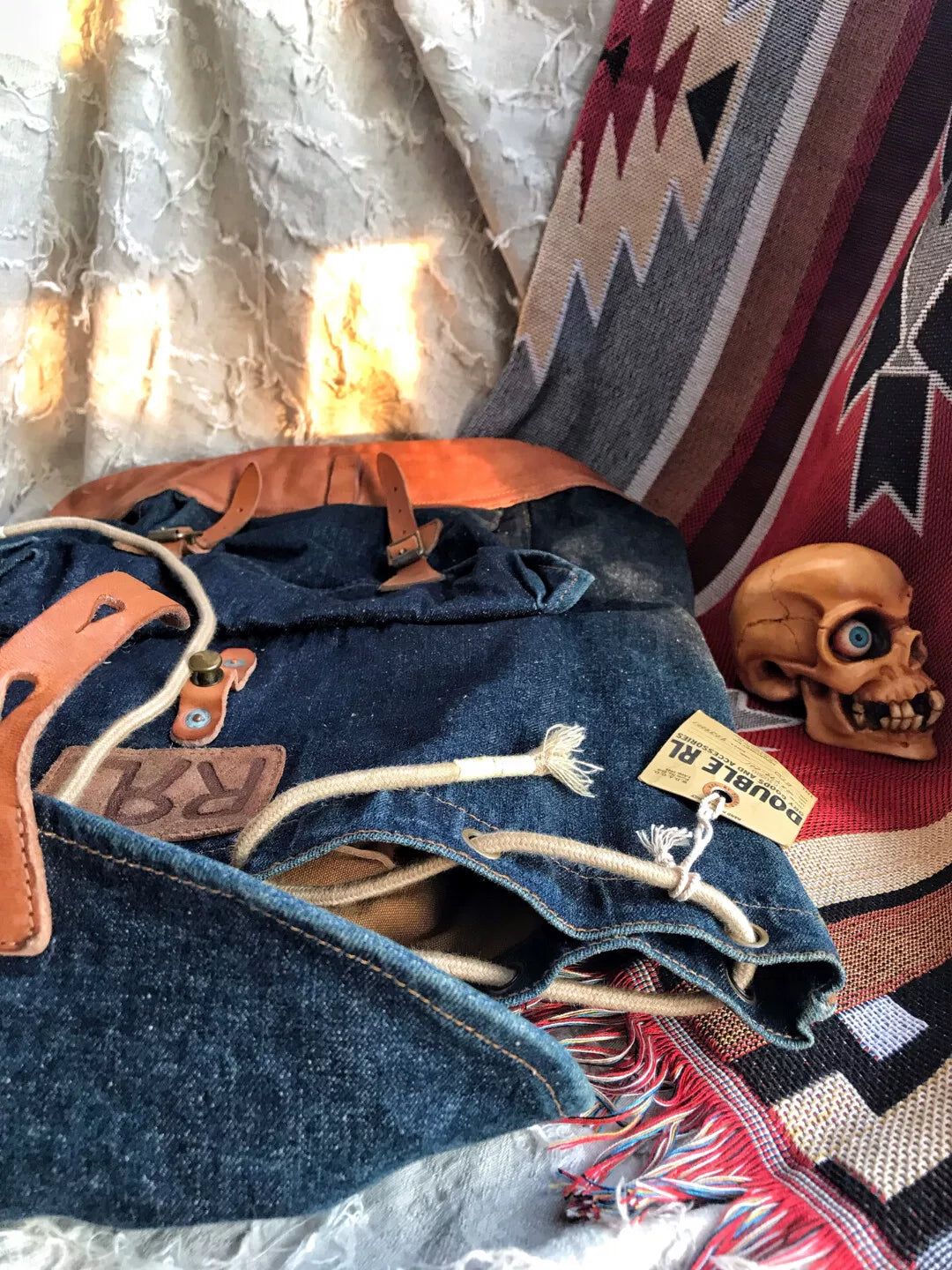 RRL Ralph Lauren Indigo Parachute Backpack