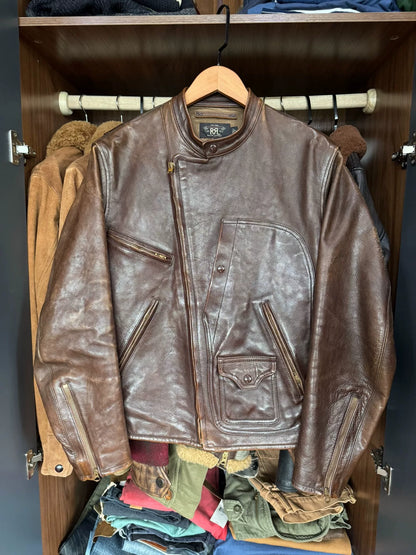 RRL Leather Jacket with Slight Wear