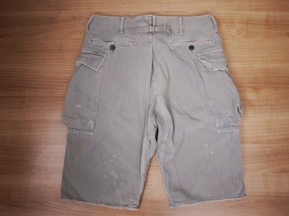 visvim veterans crash shorts in grey