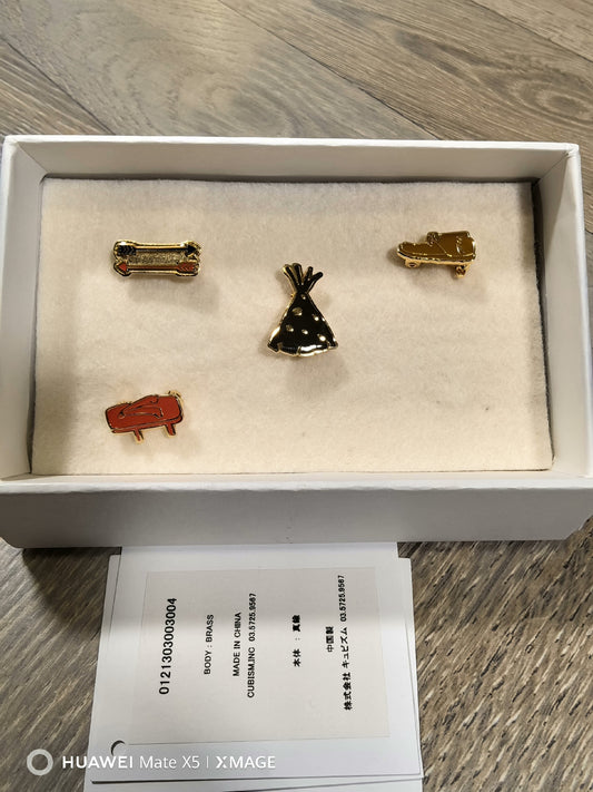 visvim spot lapel pin set collection