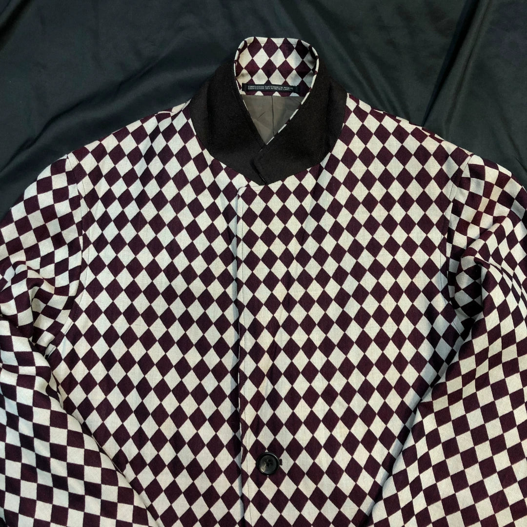 yohji yamamoto patterned suit set