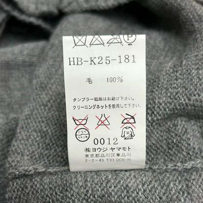 Yohji Yamamoto 06AW Green Zip Knit Sweater