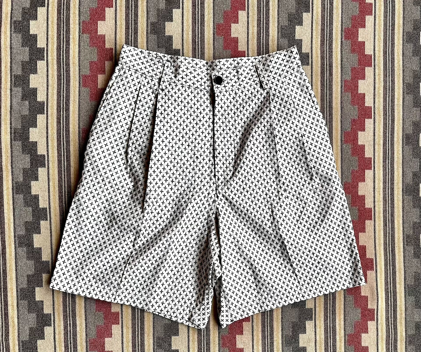 kuon cross sashiko casual shorts
