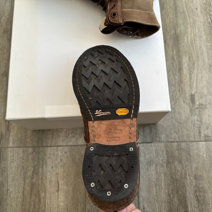 visvim 7 hole folk boots khaki color