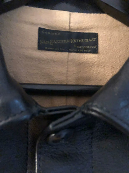 far eastern enthusiast classic leather jacket