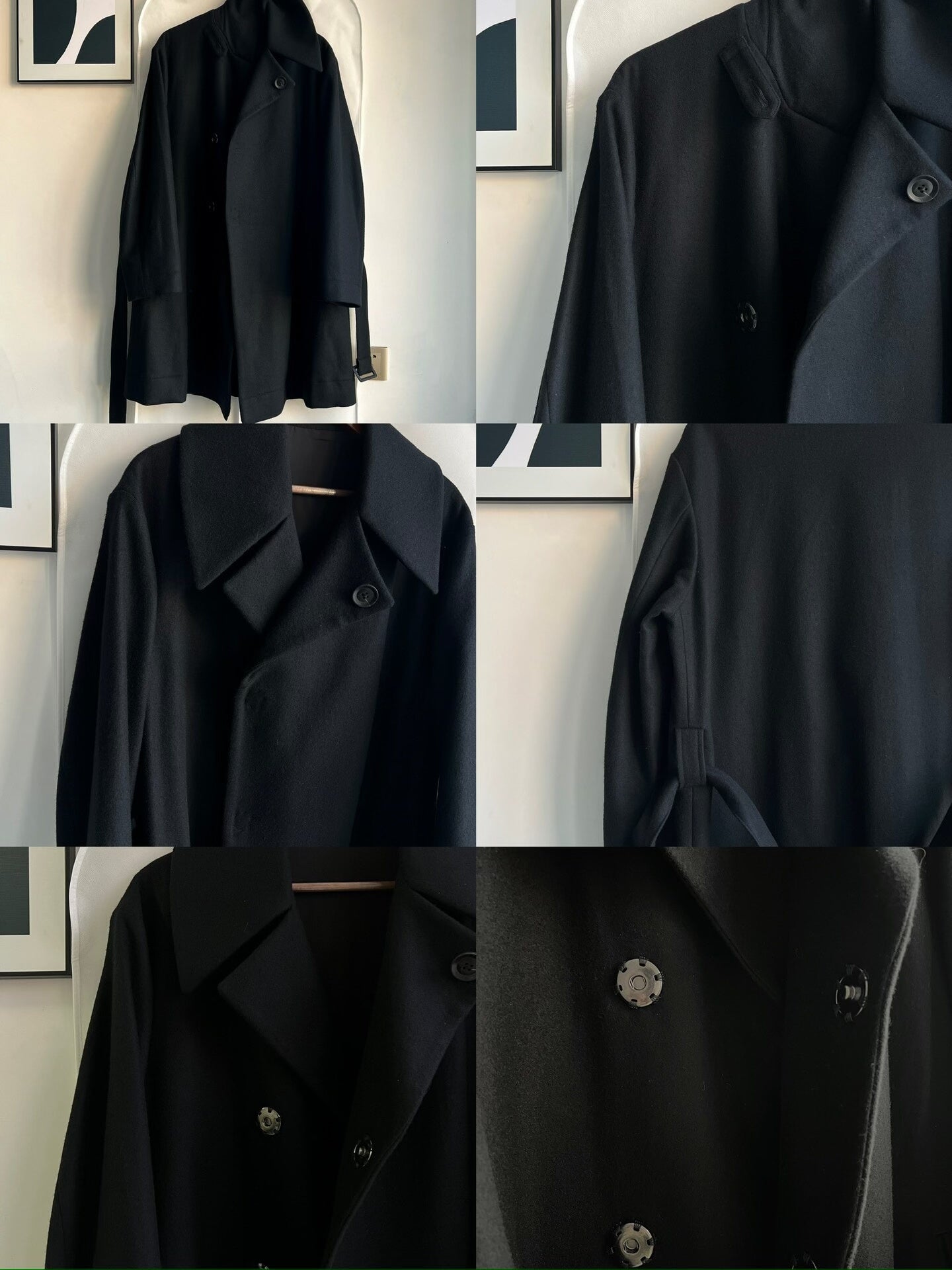 Yohji Yamamoto Oversized Black Coat