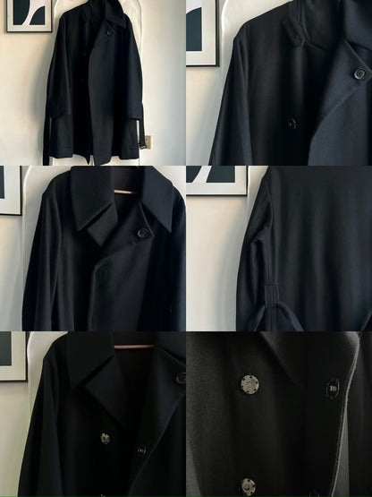 Yohji Yamamoto Oversized Black Coat