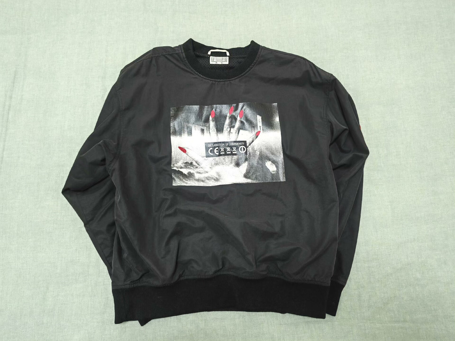 cavempt graphic black sweatshirt in large