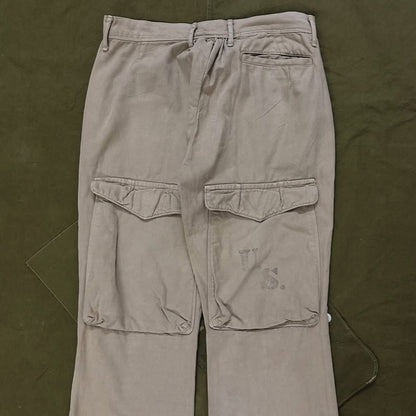 Vintage Kapital Beige Canvas Flare Pants