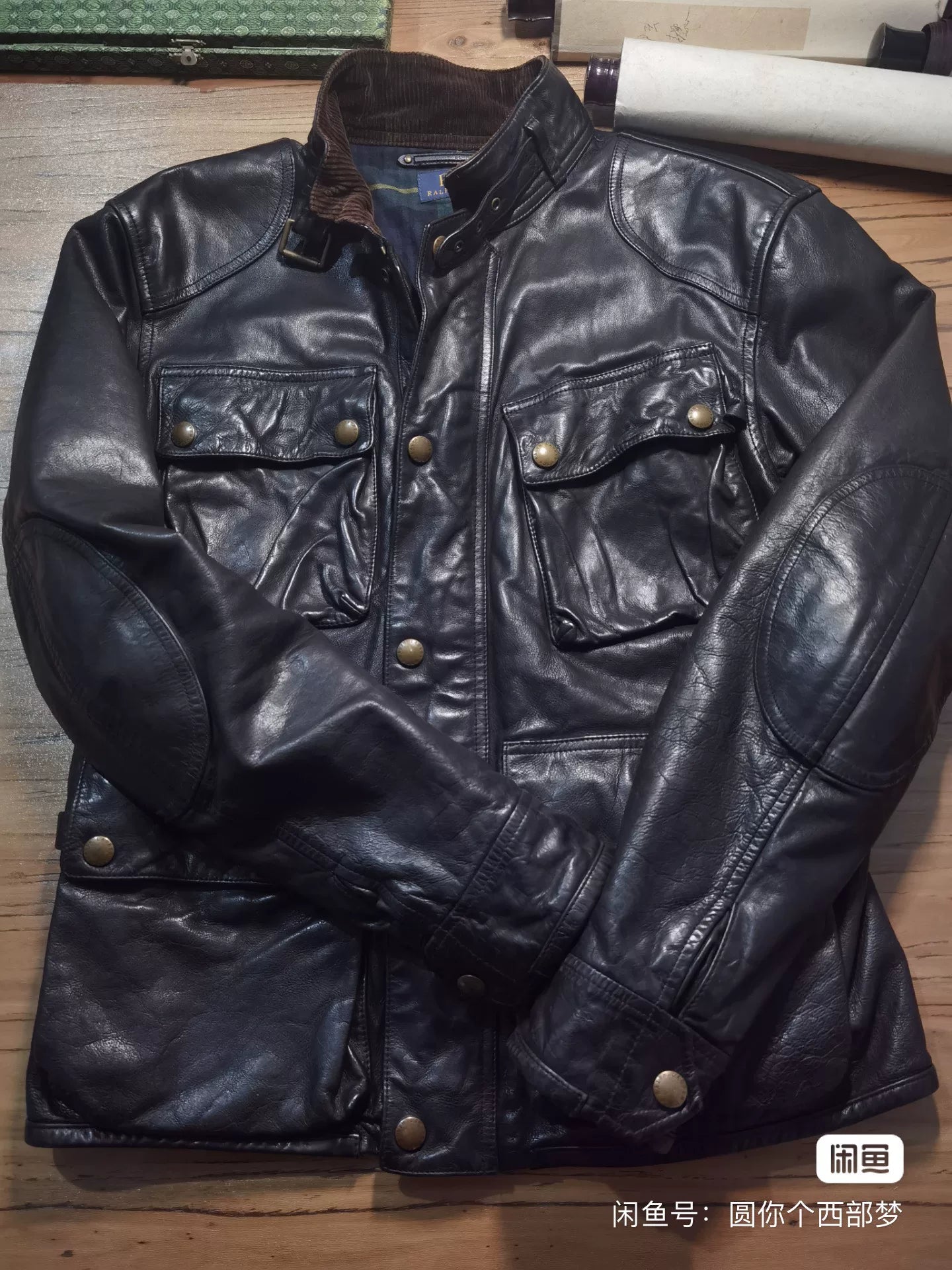 Ralph Lauren Four-Pocket Leather Jacket