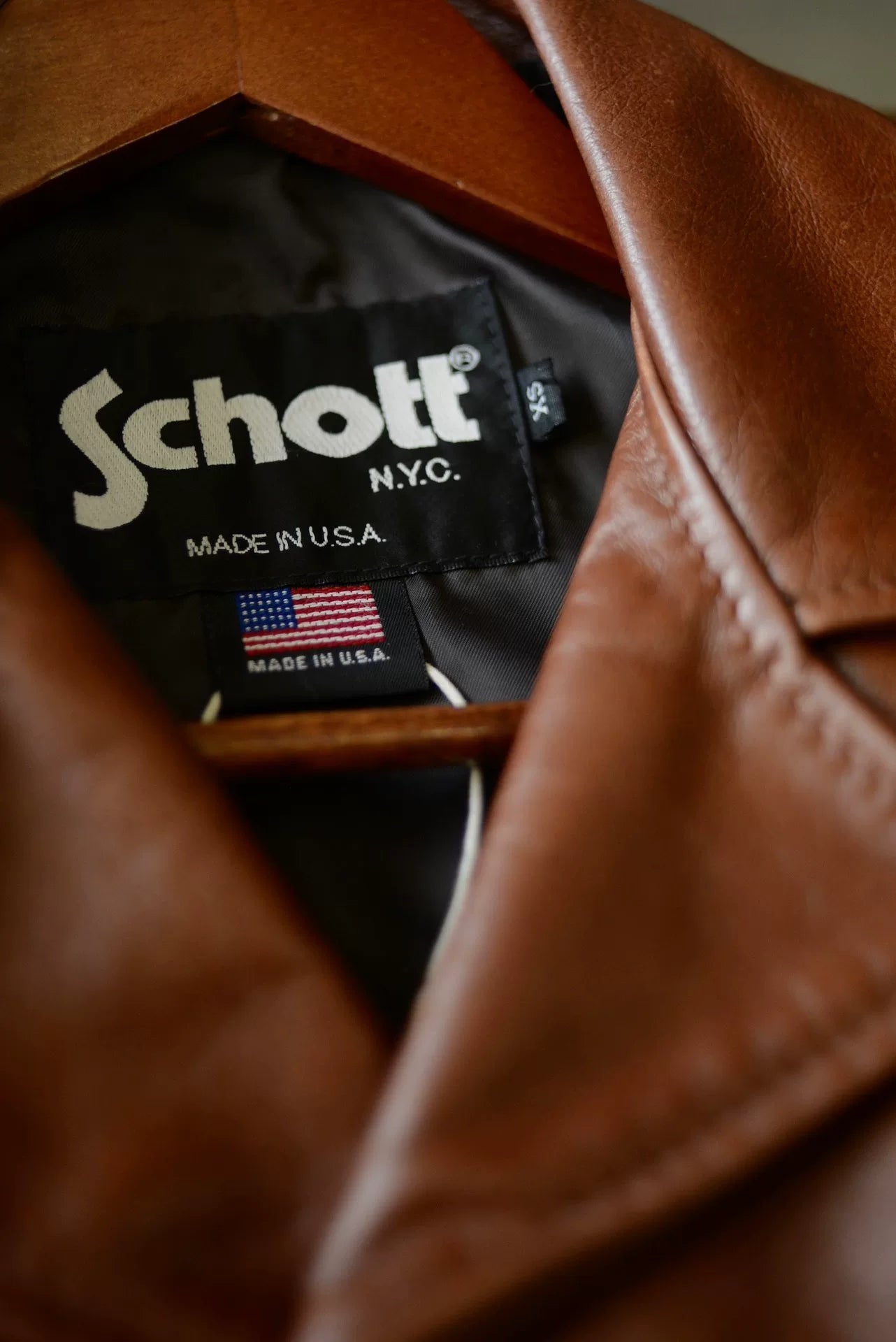 Schott 807 Carcoat American-Made Cowhide XS