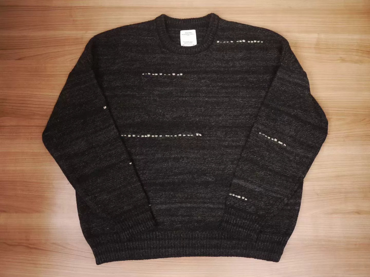 VISVIM AMPLUS KNIT GRADIENT BLACK Size 3