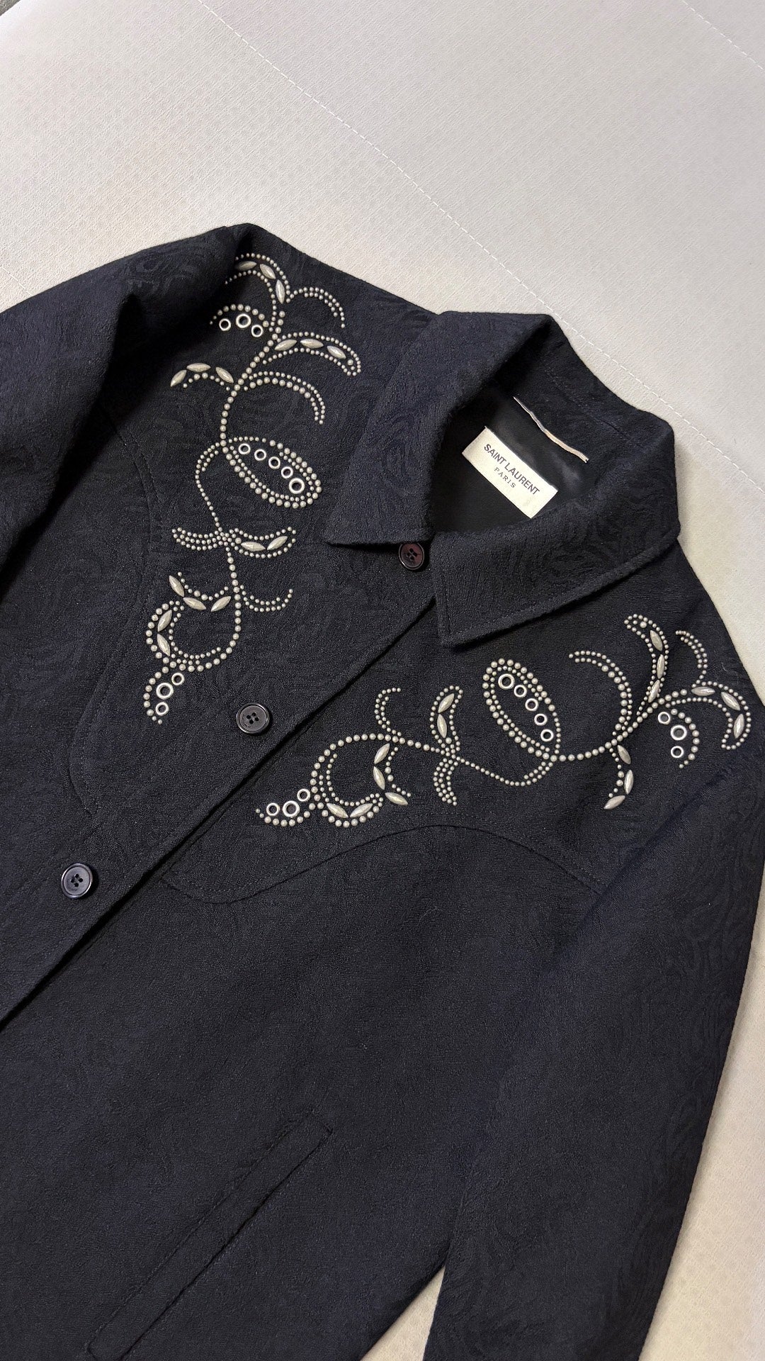 Saint Laurent SS19 Runway Black Jacket
