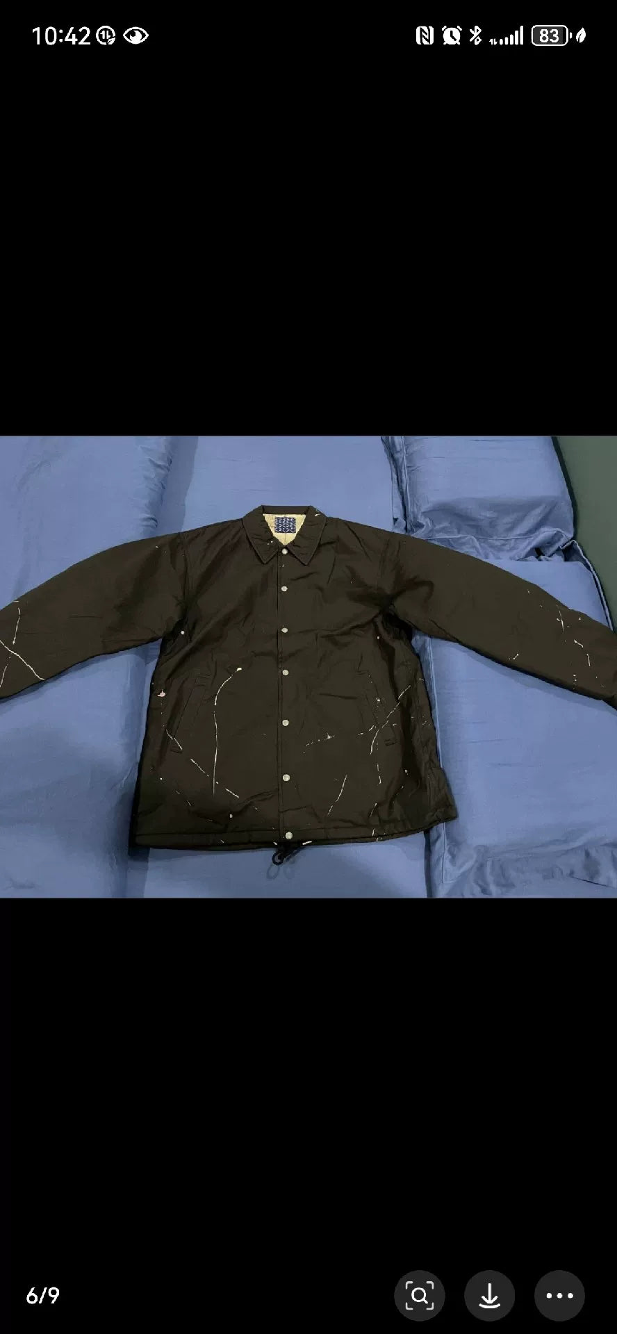Visvim 20AW ICT Splatter Paint Coach Jacket