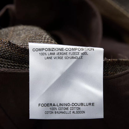 Saint Laurent Brown Checkered Drawstring Pants