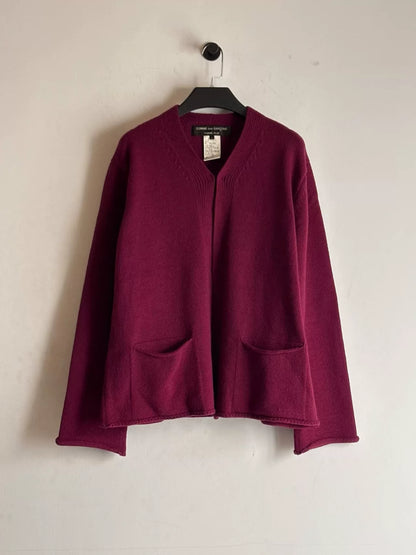 Comme des Garçons AW2000 Bordeaux Red Sweater