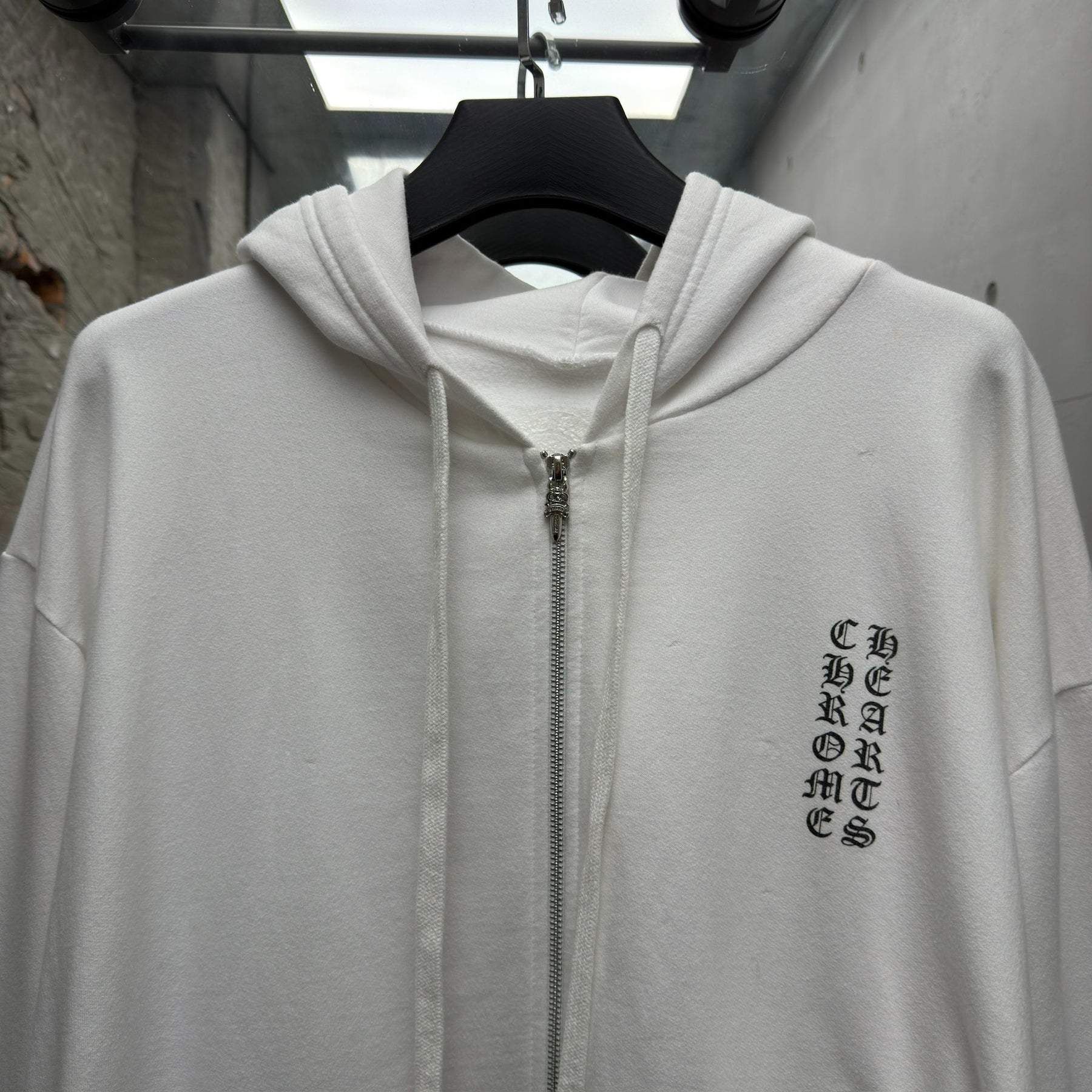 Chrome Hearts White Zip Jacket XXL