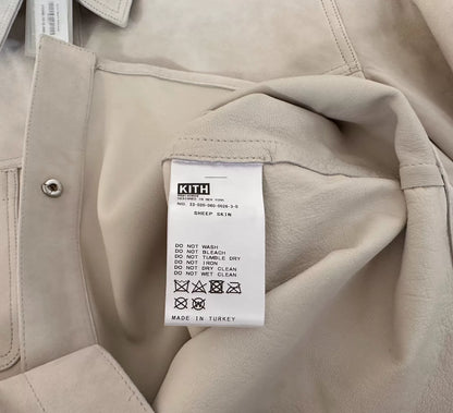 kith sheepskin suede apollo shirt