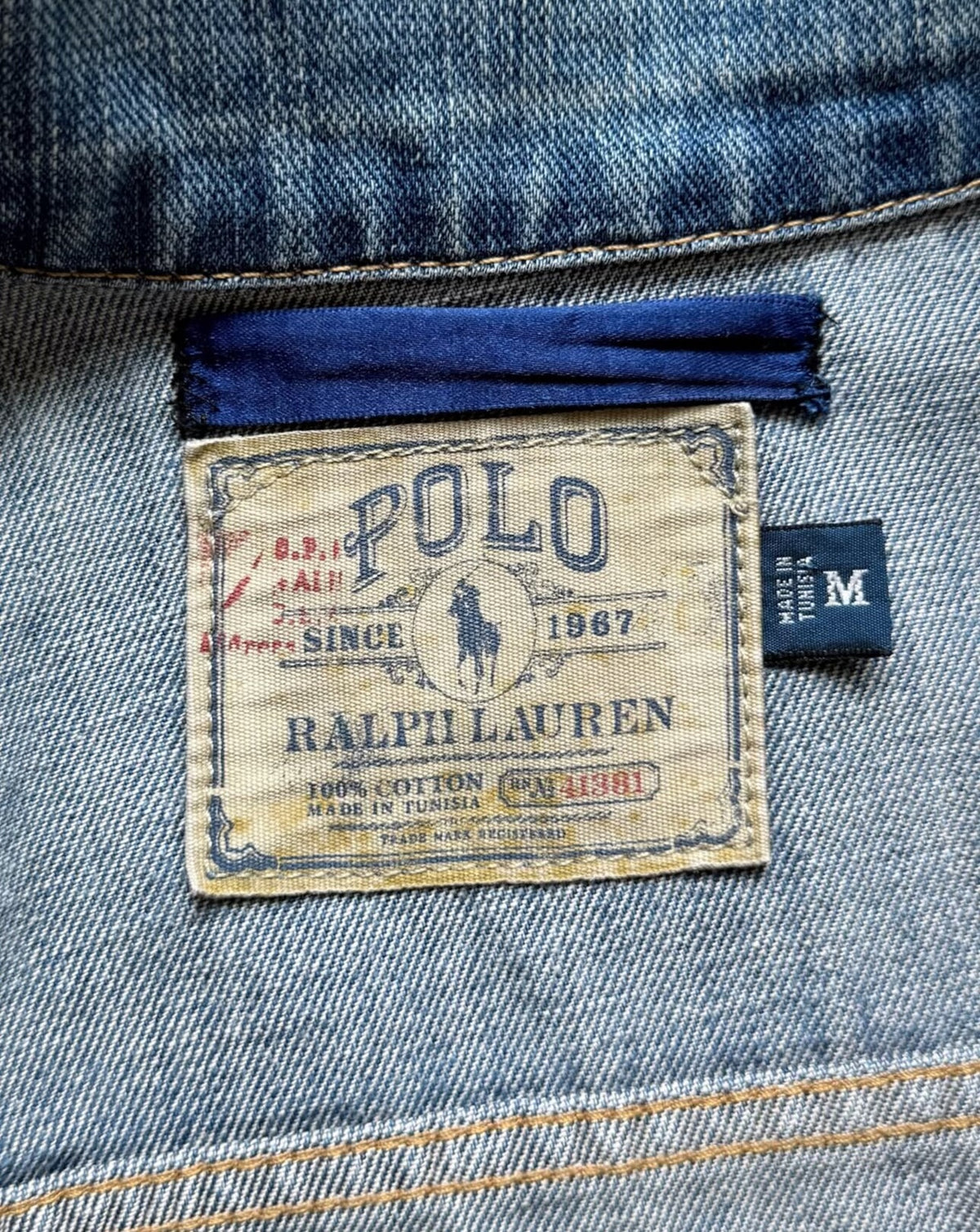 Vintage 2007 Polo Ralph Lauren Western Denim Jacket