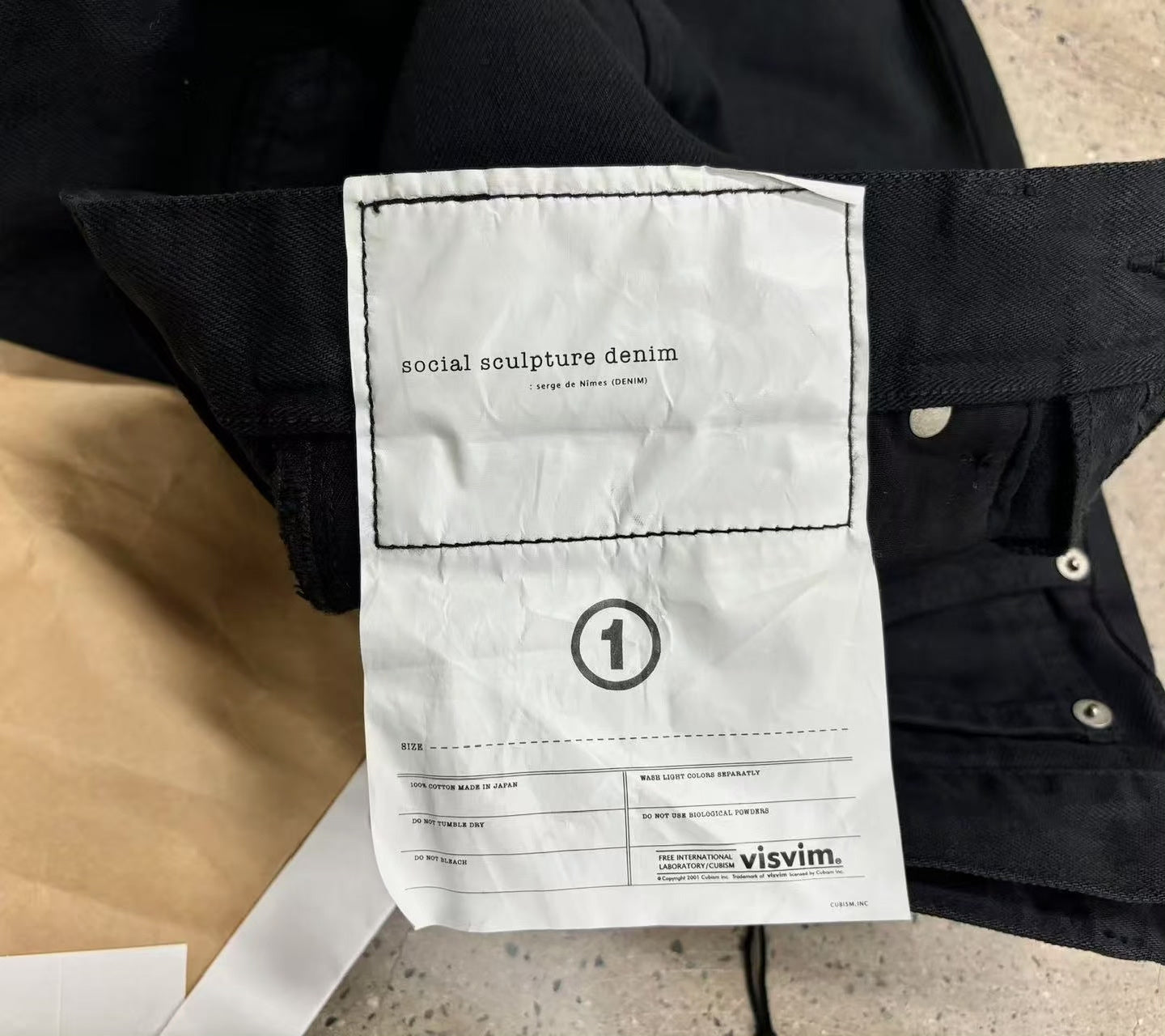 Visvim 21AW Social Sculpture 03 Overdye Jeans