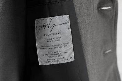Yohji Yamamoto Gray Silk Jacket