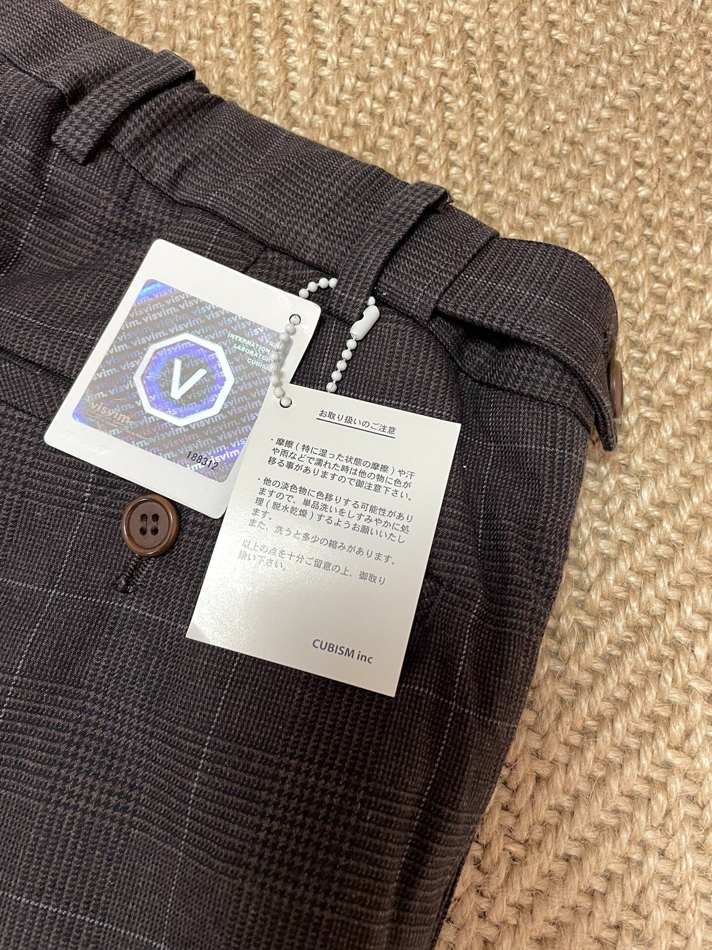 VISVIM High Water Check Slacks