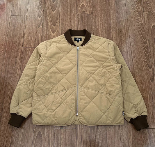 stussy 23fw 8-ball quilted liner jacket