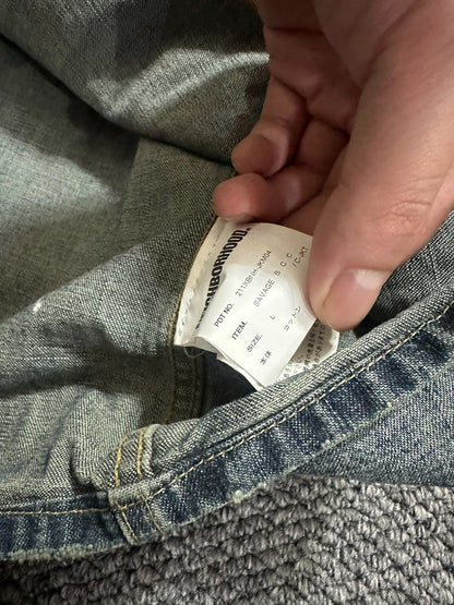 neighborhood coverall denim jacket in L size