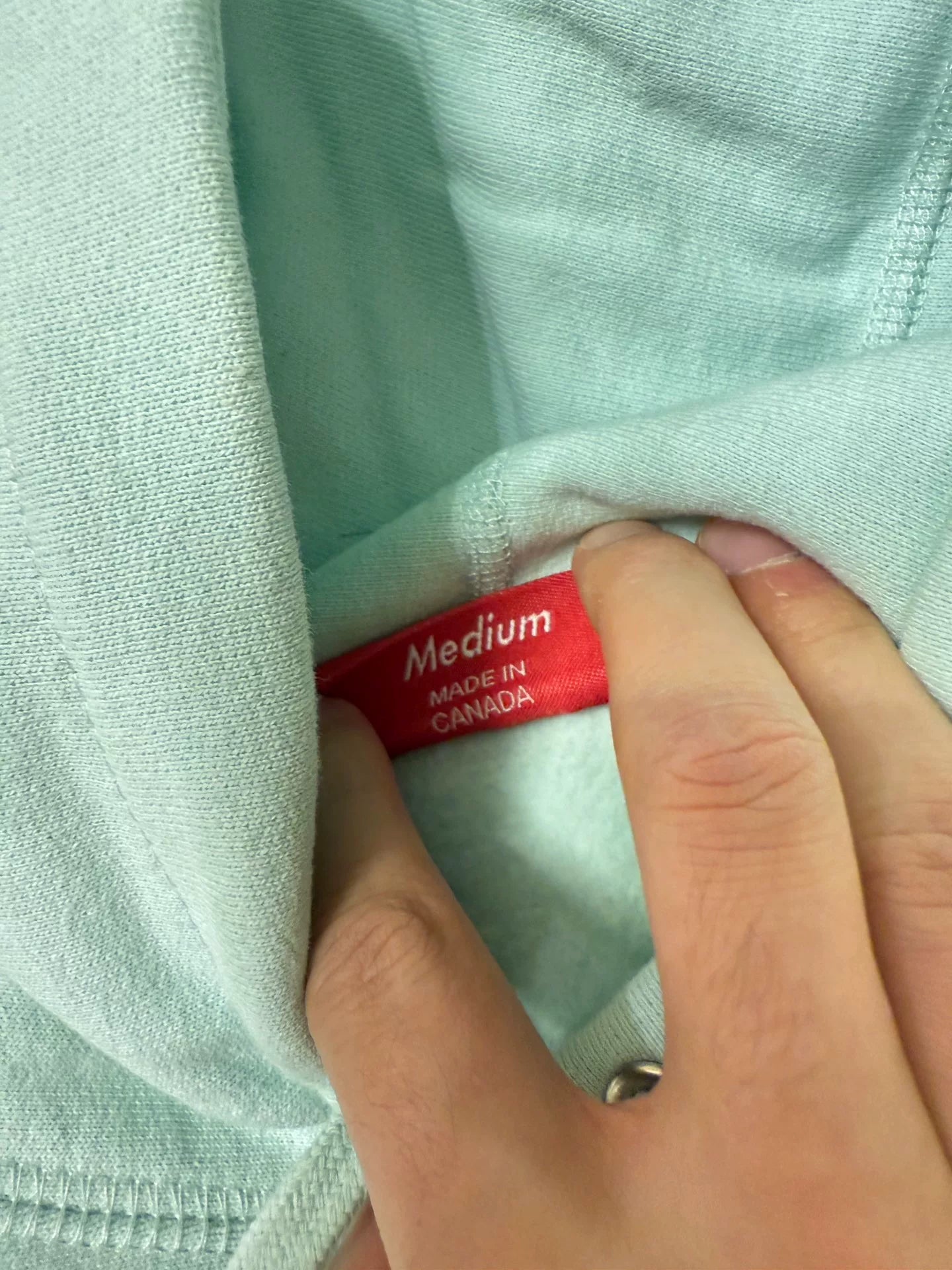 supreme fw17 box logo ice blue hoodie