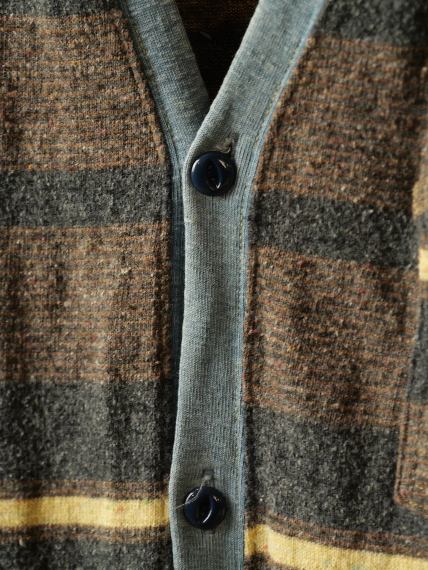 Kapital Three-Pocket Striped Cardigan