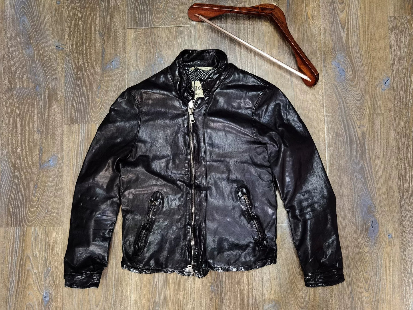 Giorgio Brato Leather Jacket Size 48