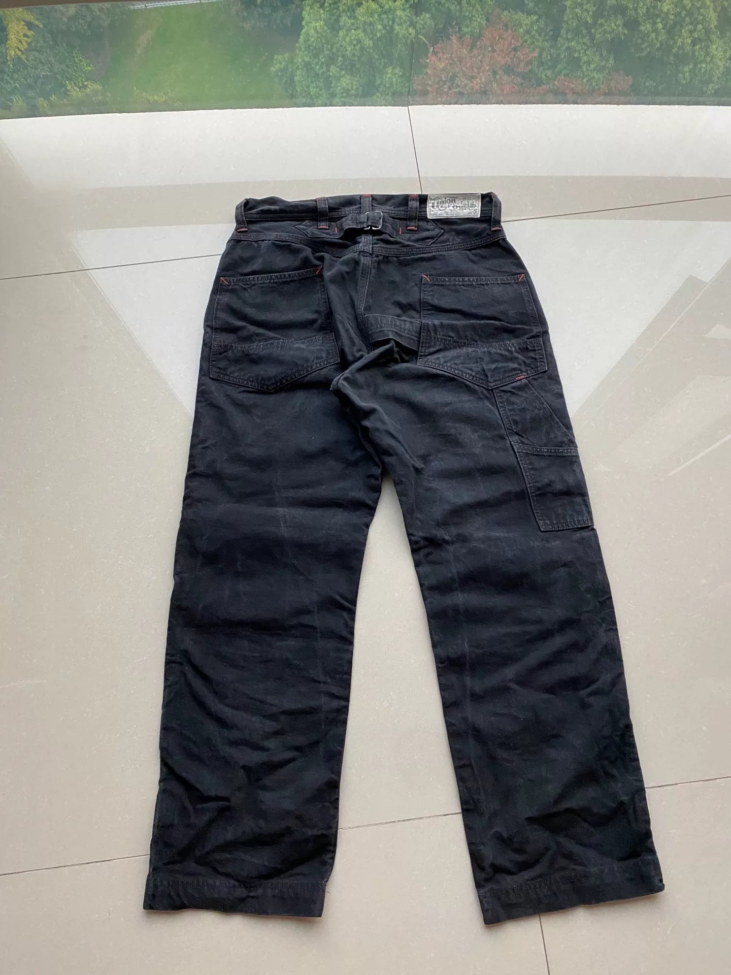 black derrickman bootleggers pants