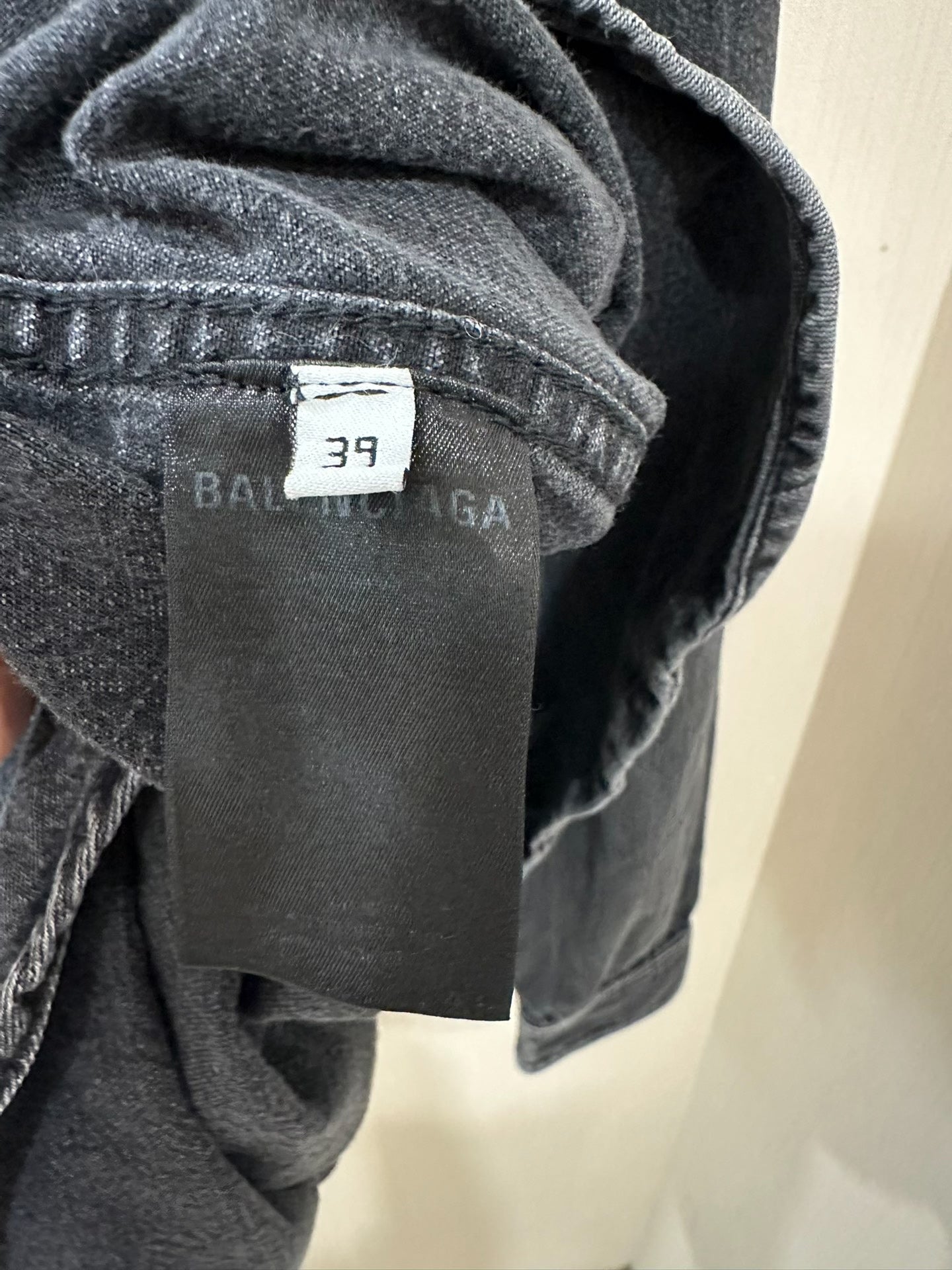 Balenciaga Distressed Denim Shirt Jacket