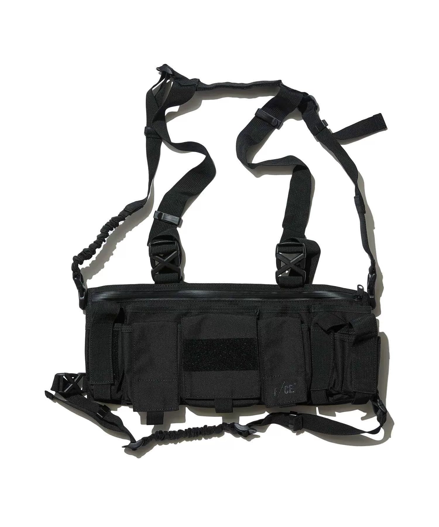 black utility vest bag from f/ce