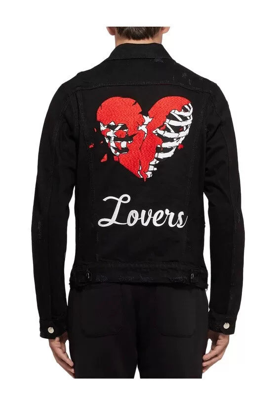 amiri lovers trucker denim jacket