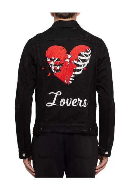 amiri lovers trucker denim jacket