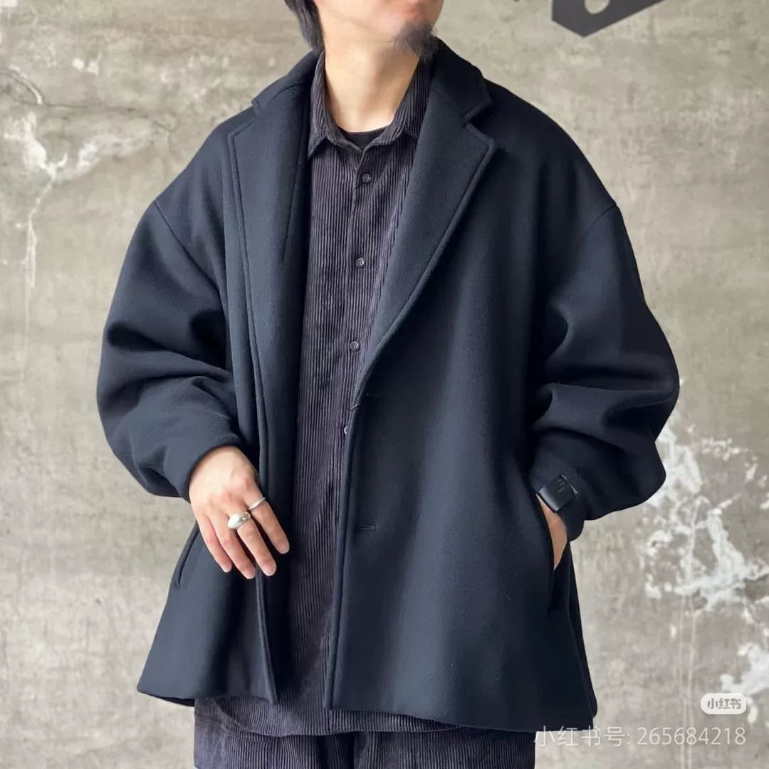 NHOOLYWOOD 22FW Wool Blend Oversized Blazer Coat