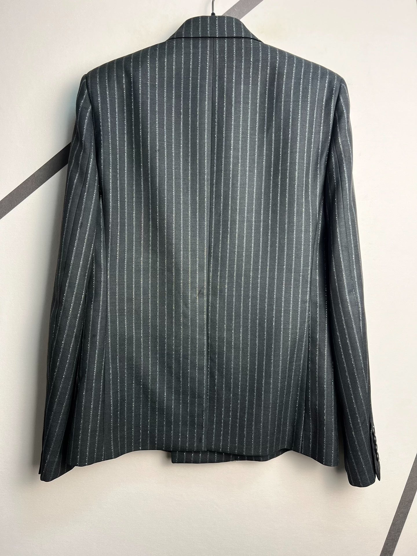 Saint Laurent Double-Breasted Pinstripe Blazer