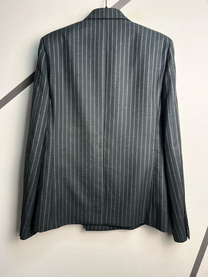Saint Laurent Double-Breasted Pinstripe Blazer