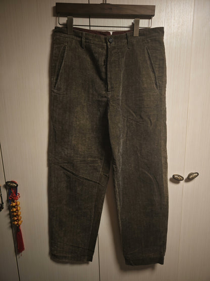 ziggy chen velvet green trousers size 48