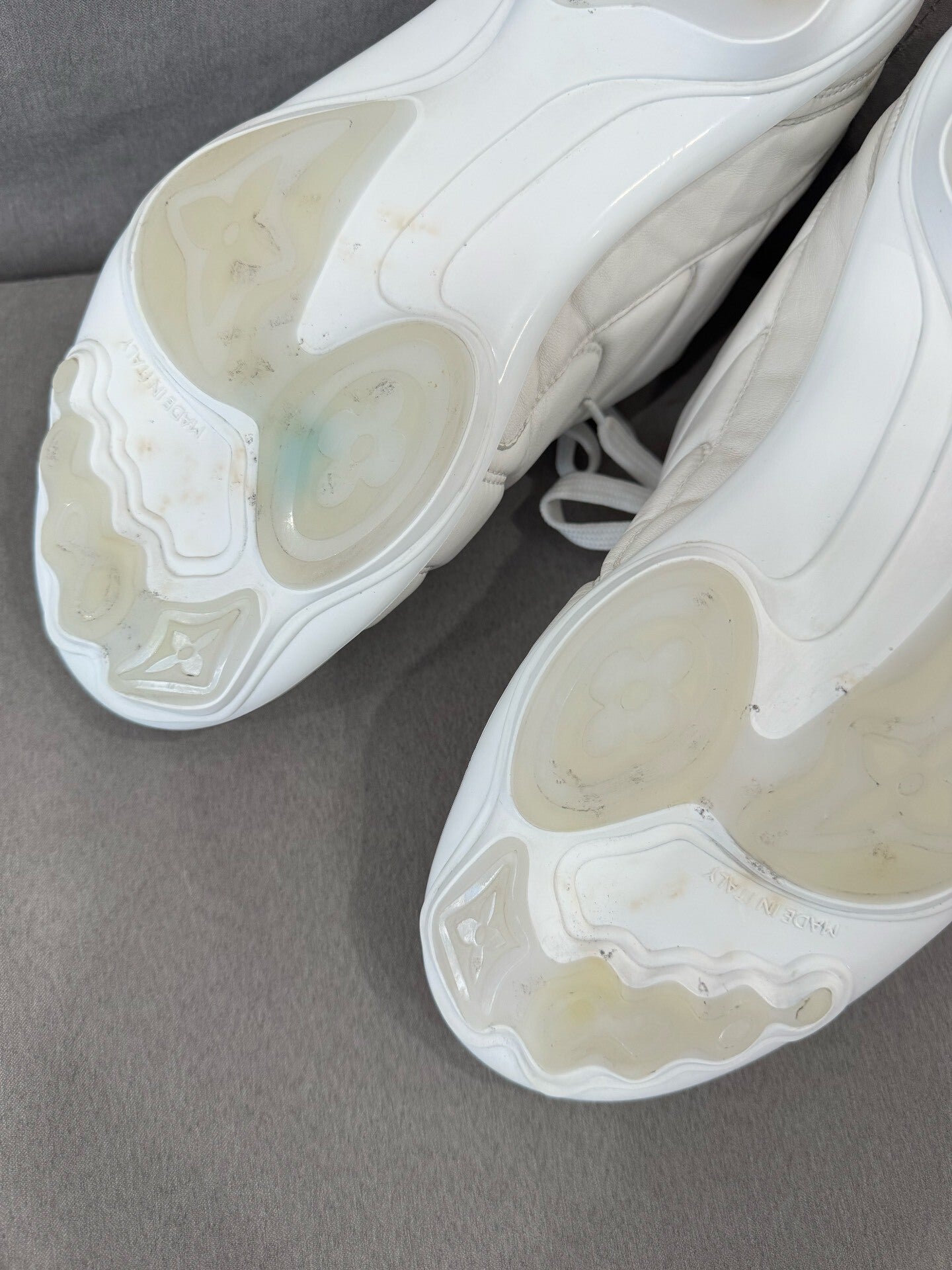 Louis Vuitton White Soccer Shoes Size 42.5