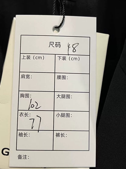 Givenchy Black U-Lock Suit Coat