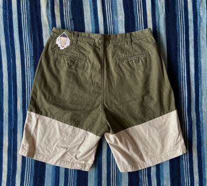 cavempt split color chino shorts